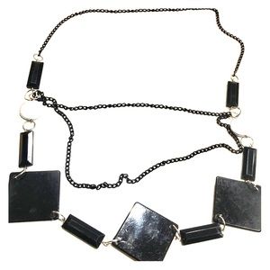 Long square necklace